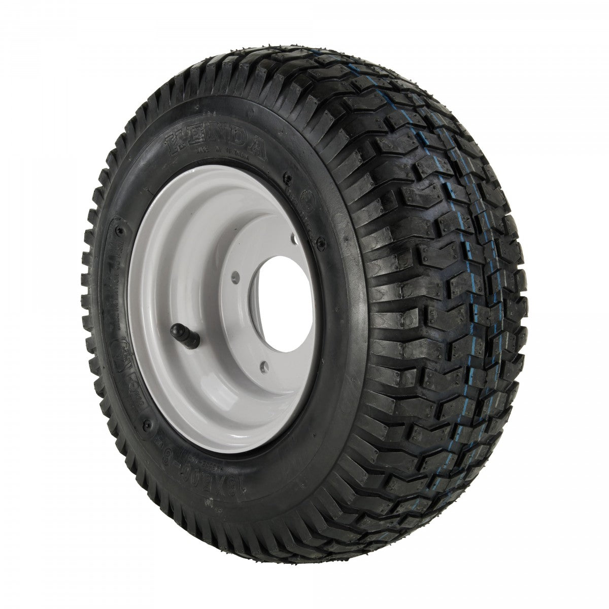Kenda Komplettrad 13x5.00-6, 4PR K358 auf Stahlfelge 3.50Ax6 4/90/60 ET0 Silber
