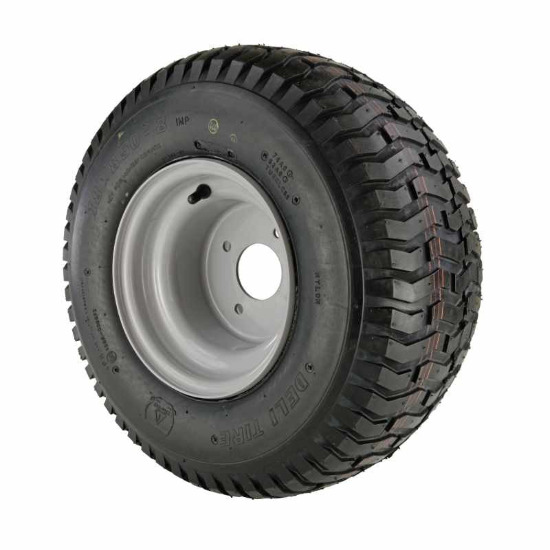 Deli Tyre Komplettrad 18x8.50-8 4PR TL, Deli S-366, S-366 auf Stahlfelge 7.00x8 Ø: mm NL: 80 Silber