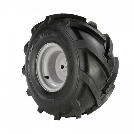 Deli Tyre Komplettrad 20x10.00-8, 4PR, TL, Deli S-247 AS, S-247 auf Stahlfelge 7.00x8 Ø:20 mm NL: 80 Silber