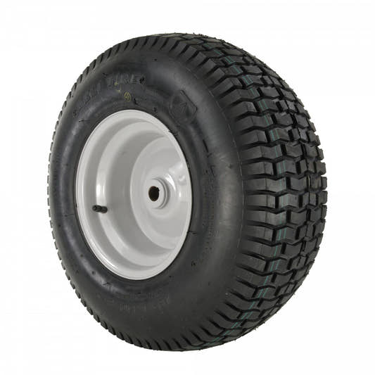 Deli Tyre Komplettrad 18x6.50-8, 4PR, TL, Deli S-365, S-365 auf Stahlfelge 5.50Ax8 Ø:25 mm NL: 80 Silber