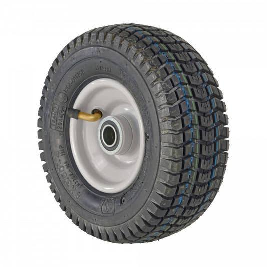 Kenda Komplettrad 9x3.50-4, 4 PR K372 Turf Max auf Stahlfelge 2.10x4 Ø:19 mm NL: 75 Kugellager Silber