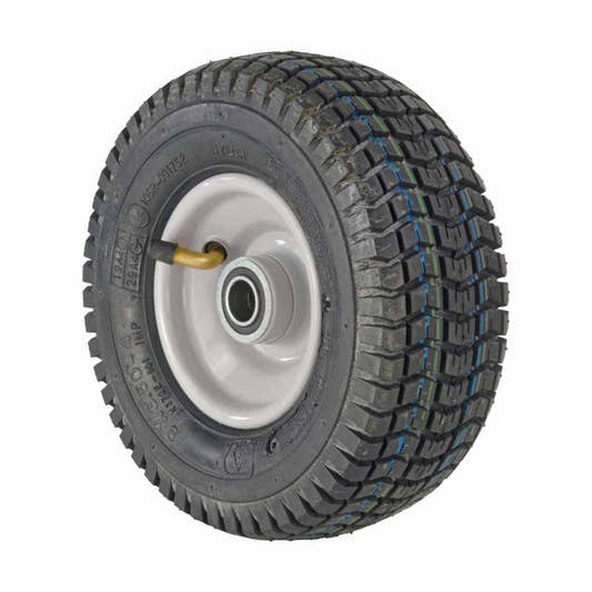 Kenda Komplettrad 9x3.50-4, 4 PR K372 Turf Max auf Stahlfelge 2.10x4 Ø:20 mm NL: 60 Kugellager Silber