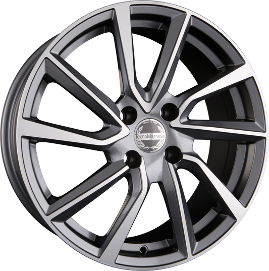 Tecnomagnesio Shake S Graphite Mirror Face Alufelge 6.5x16 Zoll ET25 LK 4x108 ML65.1 – Bild 2