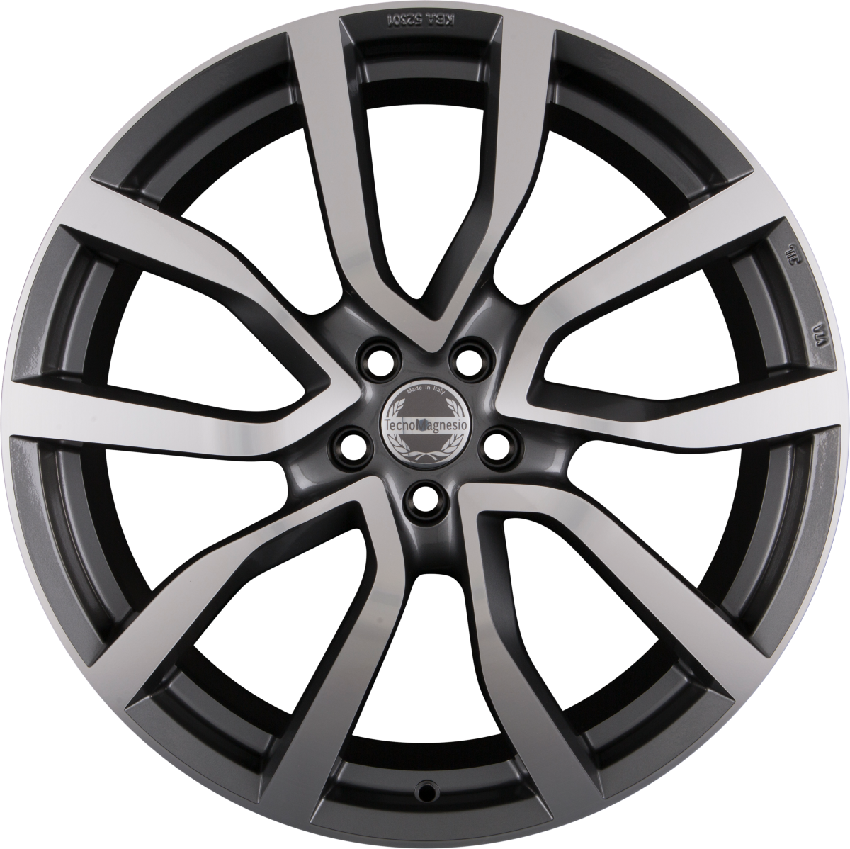 Tecnomagnesio Shake X Graphite Mirror Face Alufelge 9.5x21 Zoll ET35 LK 5x112 ML66.6