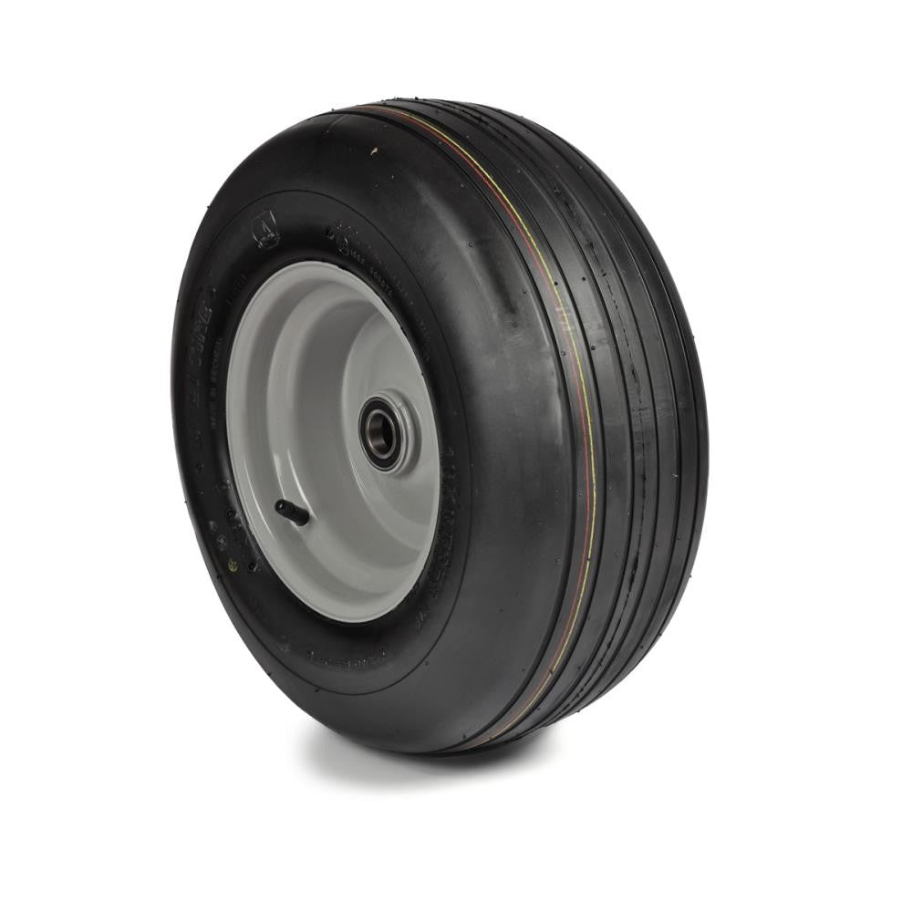 Deli Tyre Komplettrad 16x6.50-8, 6PR S-317 - Rille auf Stahlfelge 5.50Ax8 Ø:25 mm NL: 64 Kugellager Silber