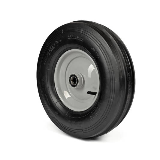 Kenda Komplettrad 4.80/4.00-8, 4PR K406 auf Stahlfelge 2.50Ax8 Ø:25 mm NL: 90 Kugellager Silber