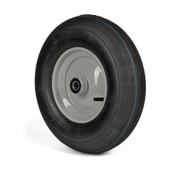 Deli Tyre Komplettrad 4.80/4.00-8, 4PR S-379 auf Stahlfelge 2.50Ax8 Ø:20 mm NL: 90 Kugellager Silber