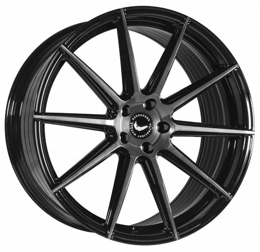 Barracuda Project 2.0 higloss-black brushed surface Alufelge 9.5x22 Zoll ET25 LK 5x112 ML73.1