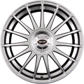 Team Dynamics Monza R High-Power-Silver Alufelge 7x17 Zoll ET38 LK 5x100 ML73.1