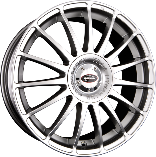 Team Dynamics Monza R High-Power-Silver Alufelge 7x17 Zoll ET38 LK 5x100 ML73.1 – Bild 2