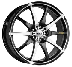 Dotz Shuriken black polished front Alufelge 6.5x15 Zoll ET38 LK 4x100 ML60.1