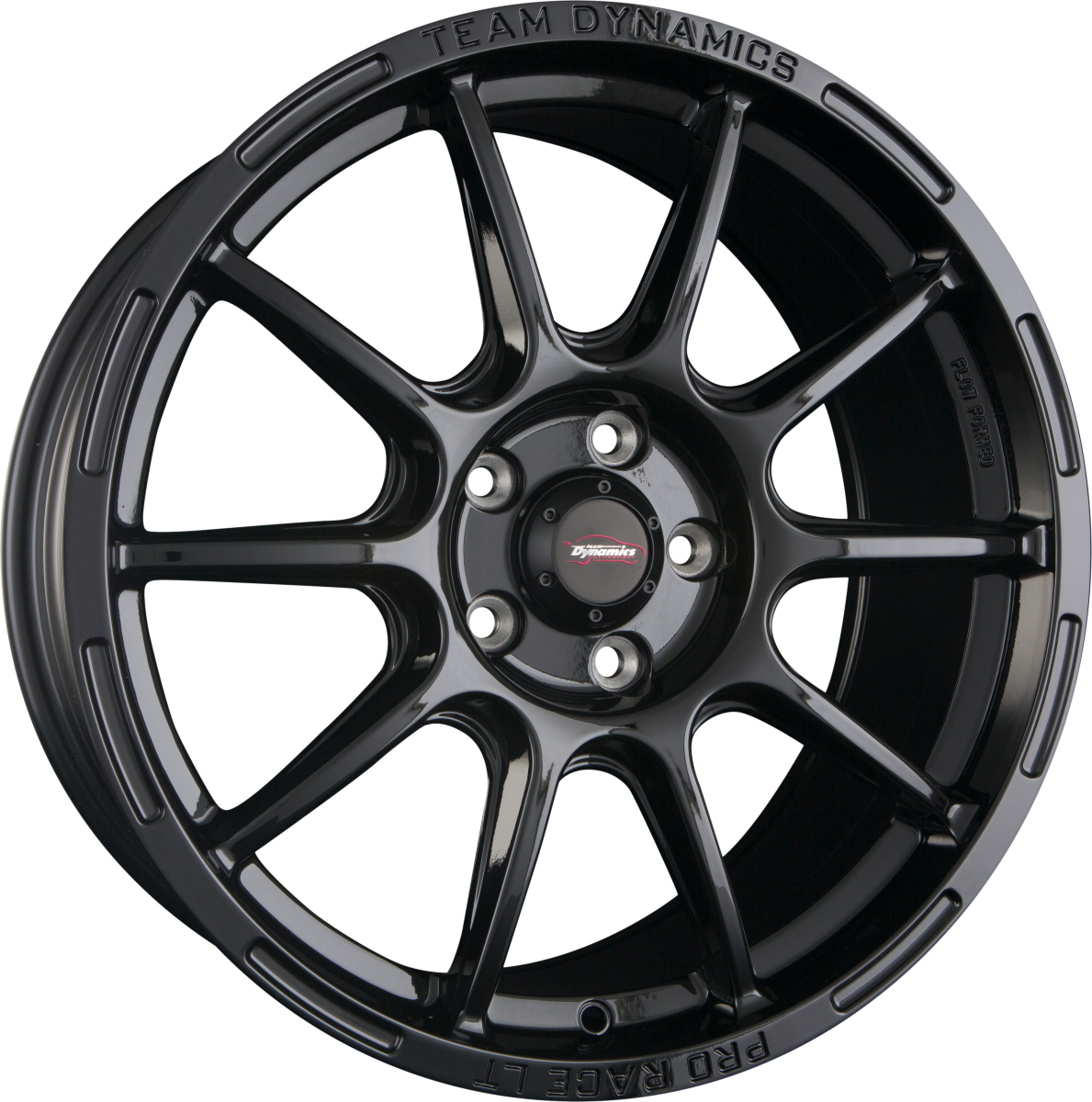 Team Dynamics Pro Race LT Gloss Black Alufelge 7x15 Zoll ET25 LK 4x98 ML73.1 – Bild 2