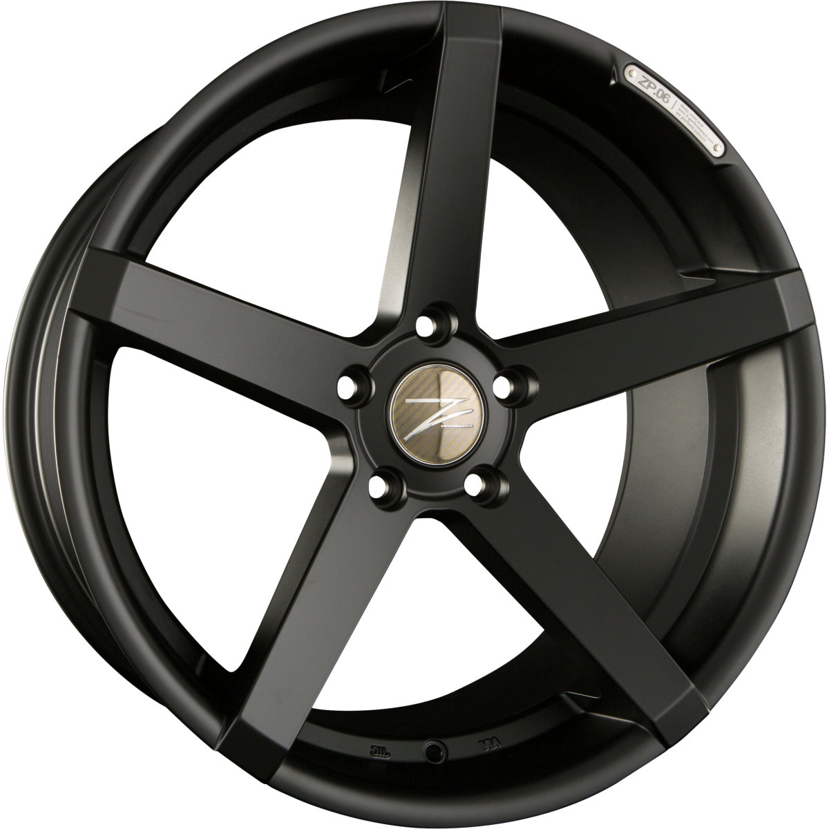 Z-Performance ZP.06 (HS265) Matt Black Alufelge 8x18 Zoll ET38 LK 5x120 ML72.6 – Bild 2