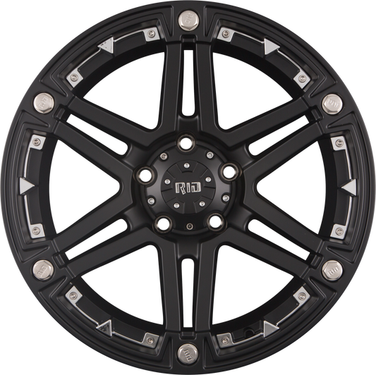 RID R01 Matte Black + Chrome Inserts Alufelge 9x20 Zoll ET-13 LK 5x139.7 ML78.1