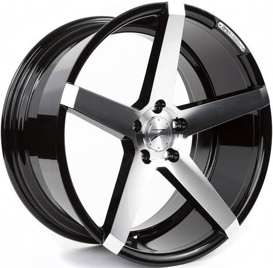 Z-Performance ZP6.1 Deep Concave gloss black polished Alufelge 9.5x19 Zoll ET45 LK 5x112 ML66.6