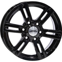 Inter Action Kargin 6-Speiche schwarz glanz Alufelge 7.5x17 Zoll ET50 LK 6x130 ML84.1