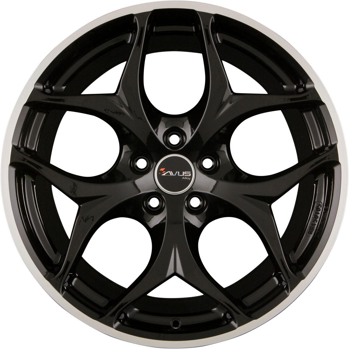 Avus Racing AC-MB2 Black Polished Lip Alufelge 10x20 Zoll ET40 LK 5x120 ML74.1