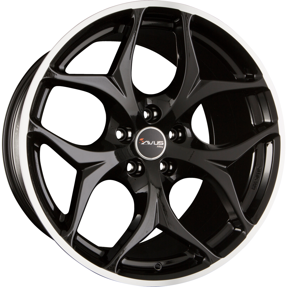 Avus Racing AC-MB2 Black Polished Lip Alufelge 10x20 Zoll ET40 LK 5x120 ML74.1 – Bild 2