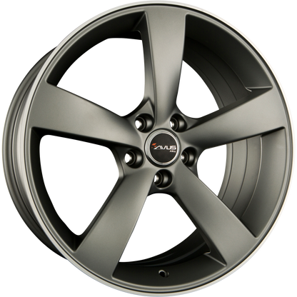 Avus Racing AF10 Matt Anthracite Polished Alufelge 9x20 Zoll ET18 LK 5x112 ML66.6 – Bild 2