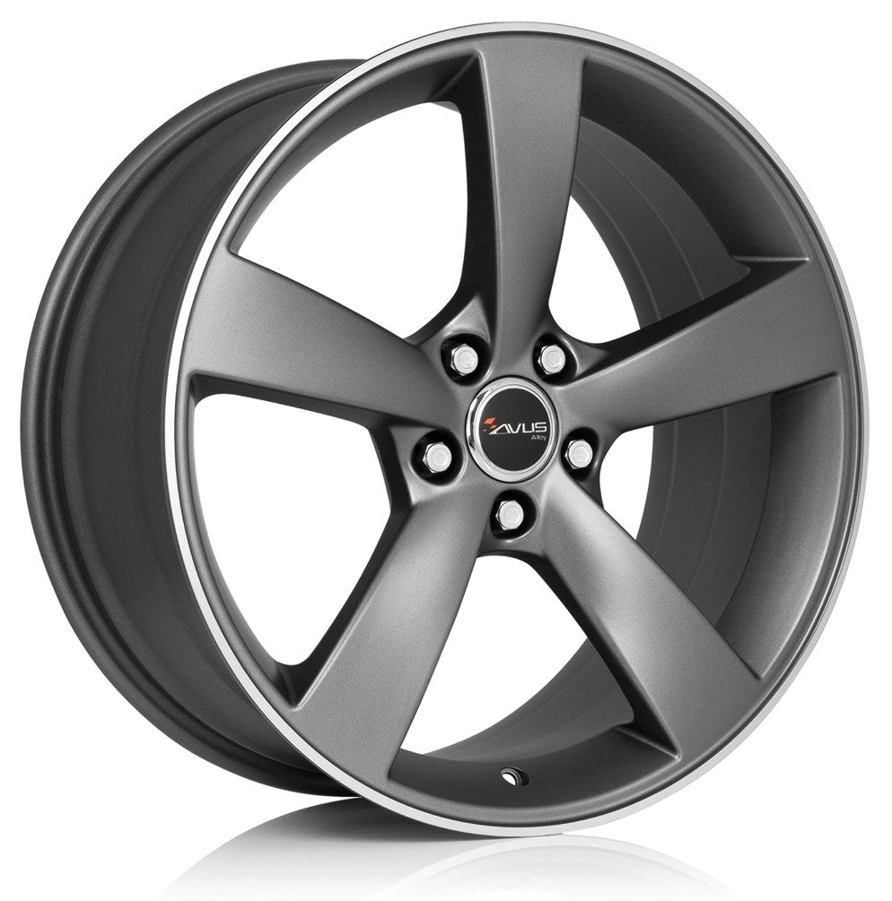 Avus Racing AF10 matt anthracite polished Alufelge 10x21 Zoll ET18 LK 5x112 ML66.5
