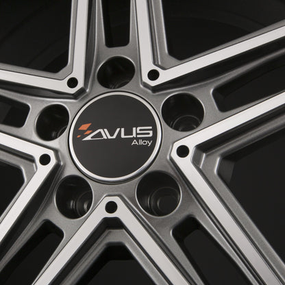 Avus Racing AC-515 Anthracite Polished Alufelge 9.5x19 Zoll ET45 LK 5x112 ML66.6 – Bild 3