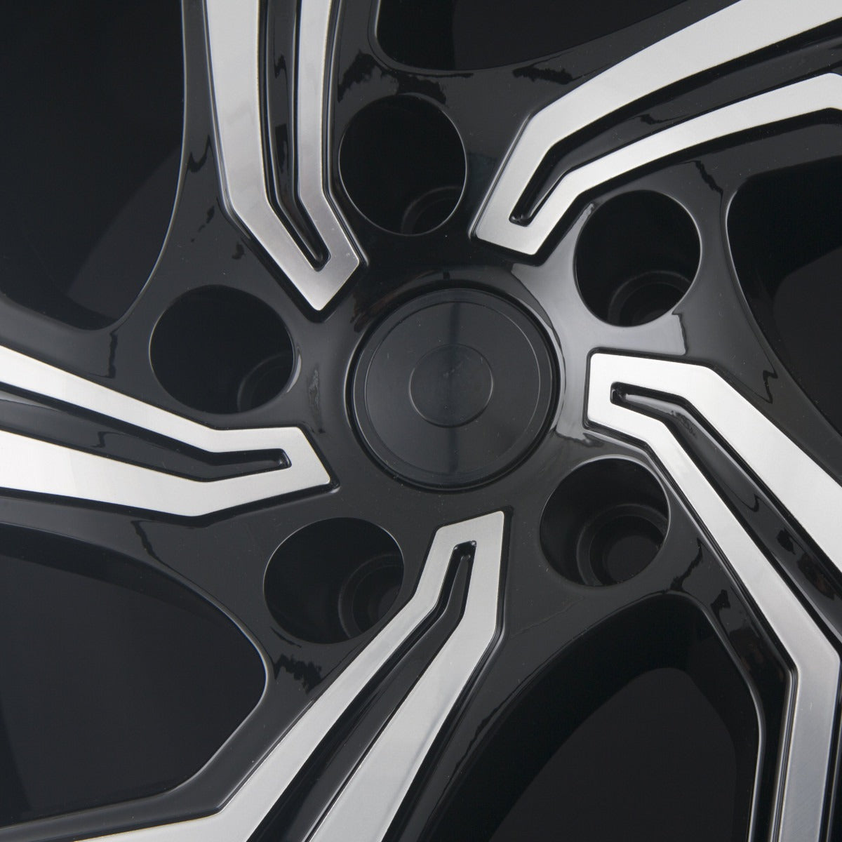 Avus Racing AC-521 Black Polished Alufelge 10.5x21 Zoll ET45 LK 5x120 ML64.1 – Bild 4
