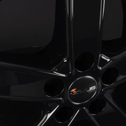 Avus Racing AC-V51 Black Alufelge 6.5x16 Zoll ET45 LK 5x108 ML65.1 – Bild 4
