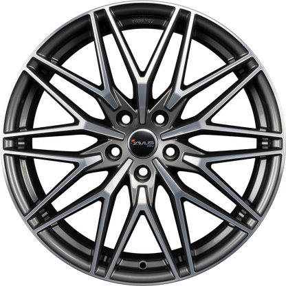 Avus Racing AC-MB6 Anthracite Polished Alufelge 8x19 Zoll ET29 LK 5x112 ML66.6