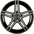 Avus Racing AC-515 Black Polished Alufelge 7.5x18 Zoll ET52 LK 5x112 ML66.6