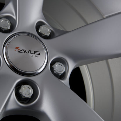 Avus Racing AF10 Hyper Silver Alufelge 7.5x17 Zoll ET48 LK 5x108 ML73.1 – Bild 5