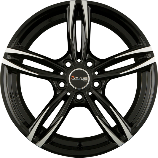 Avus Racing AC-MB3 Black Polished Alufelge 8.5x20 Zoll ET25 LK 5x120 ML72.6