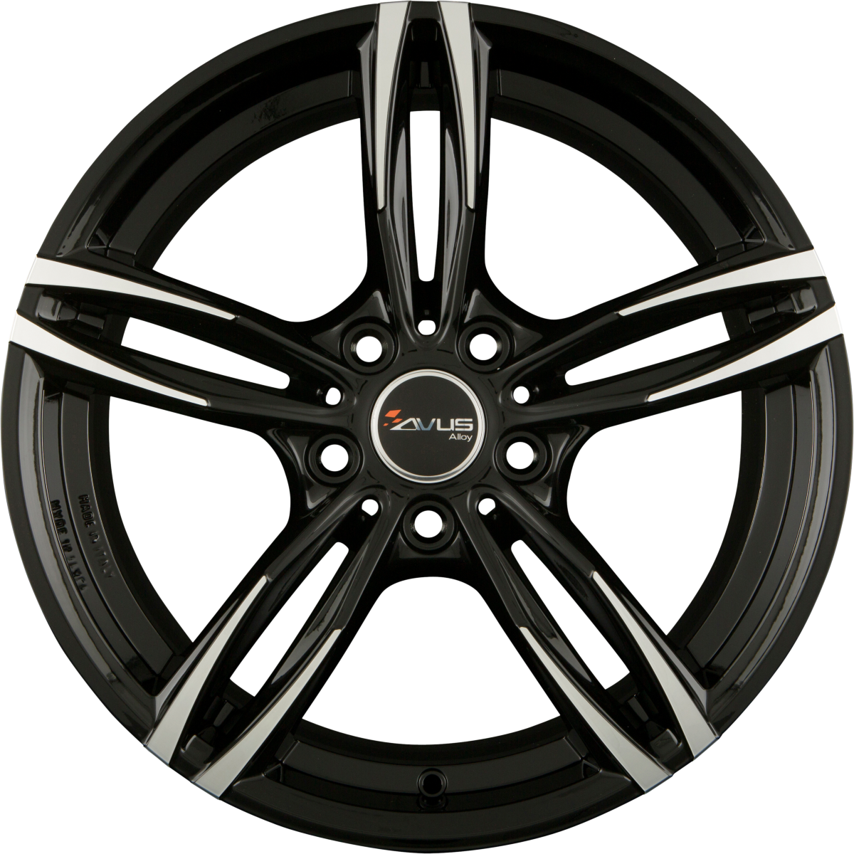 Avus Racing AC-MB3 Black Polished Alufelge 8.5x20 Zoll ET25 LK 5x120 ML72.6