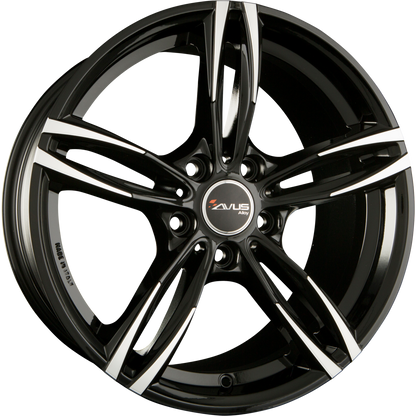 Avus Racing AC-MB3 Black Polished Alufelge 8.5x20 Zoll ET25 LK 5x120 ML72.6 – Bild 2