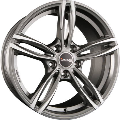 Avus Racing AC-MB3 Anthracite Polished Alufelge 8.5x20 Zoll ET25 LK 5x120 ML72.6 – Bild 2