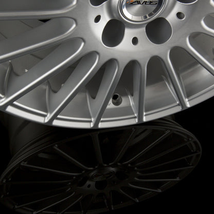 Avus Racing AC-M03 Hyper Silver Alufelge 6.5x16 Zoll ET48 LK 5x112 ML66.6 – Bild 3