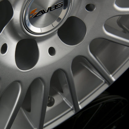 Avus Racing AC-M03 Hyper Silver Alufelge 6.5x16 Zoll ET48 LK 5x112 ML66.6 – Bild 4