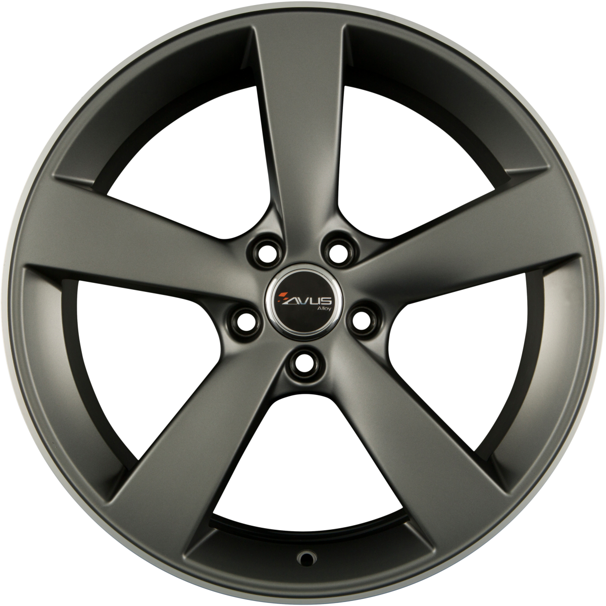Avus Racing AF10 Matt Anthracite Polished Alufelge 7.5x17 Zoll ET48 LK 5x108 ML73.1