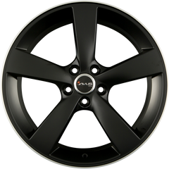 Avus Racing AF10 Matt Black Polished Alufelge 7.5x17 Zoll ET40 LK 5x110 ML73.1