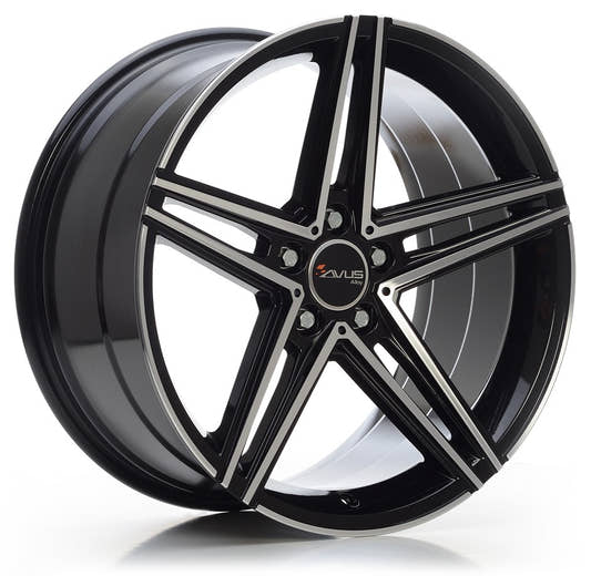 Avus Racing AC-515 black polished Alufelge