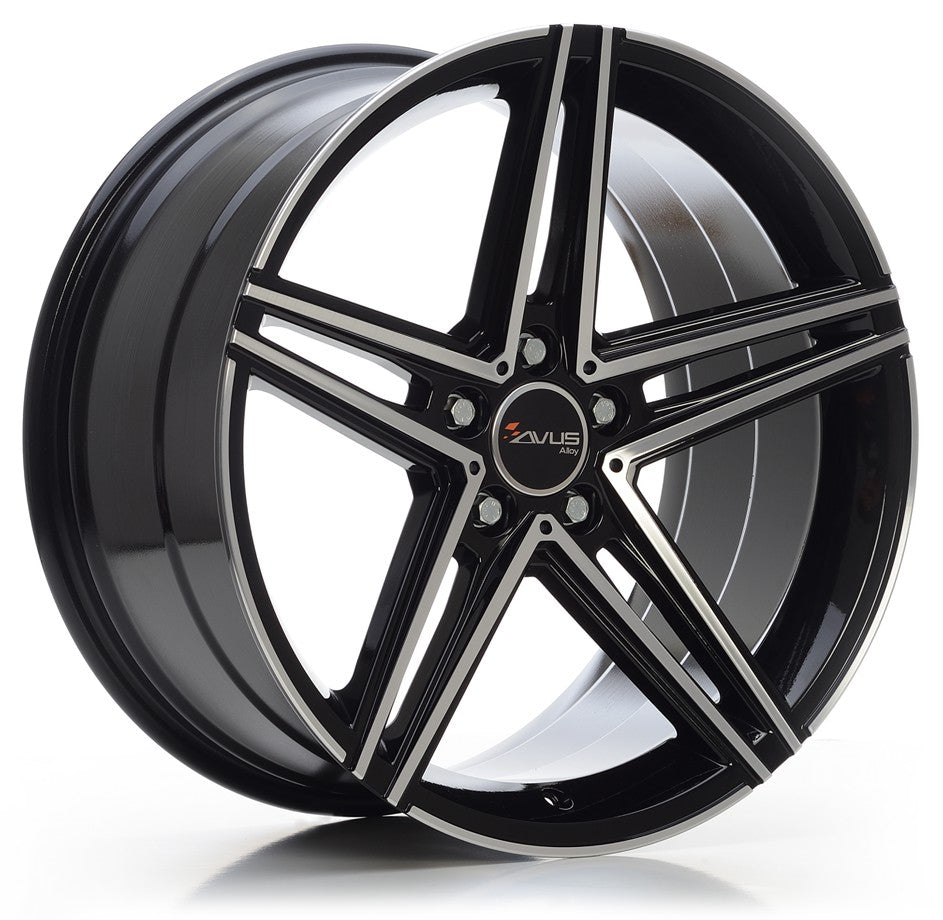 Avus Racing AC-515 black polished Alufelge