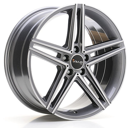 Avus Racing AC-515 anthracite polished Alufelge 7.5x17 Zoll ET36 LK 5x112 ML66.6