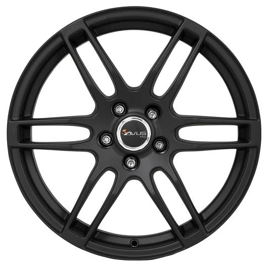 Avus Racing AF9 matt black Alufelge 6.5x16 Zoll ET40 LK 5x115 ML70.3 – Bild 2