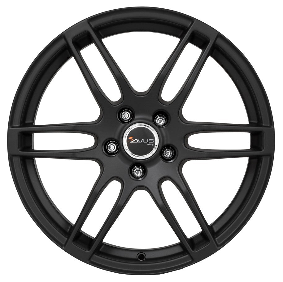 Avus Racing AF9 matt black Alufelge 6.5x16 Zoll ET40 LK 5x115 ML70.3 – Bild 2