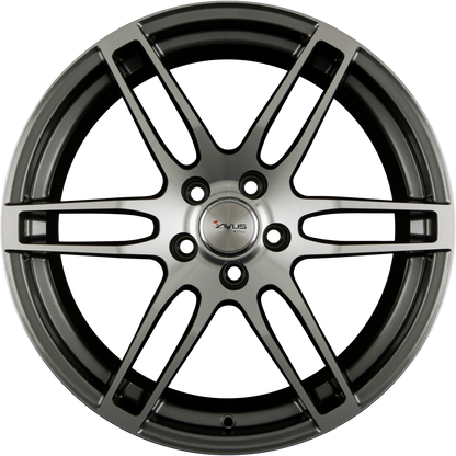 Avus Racing AF9 Anthracite Polished Alufelge 6.5x16 Zoll ET40 LK 5x115 ML70.2