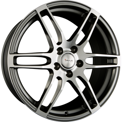 Avus Racing AF9 Anthracite Polished Alufelge 6.5x16 Zoll ET40 LK 5x115 ML70.2 – Bild 2
