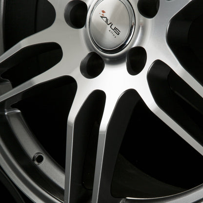 Avus Racing AF9 Anthracite Polished Alufelge 6.5x16 Zoll ET40 LK 5x115 ML70.2 – Bild 3