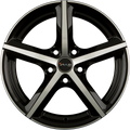Avus Racing AF8 Black Polished Alufelge 7.5x17 Zoll ET45 LK 5x112 ML66.6