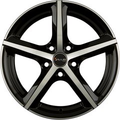 Avus Racing AF8 Black Polished Alufelge 7.5x17 Zoll ET45 LK 5x112 ML66.6