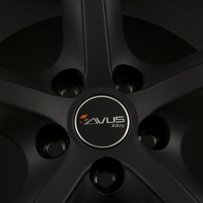 Avus Racing AF8 Matt Black Alufelge 6.5x16 Zoll ET42 LK 5x112 ML66.6 – Bild 3
