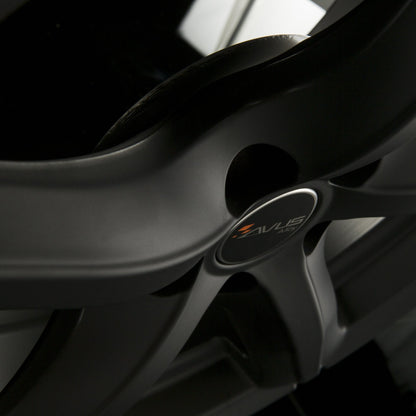 Avus Racing AF8 Matt Black Alufelge 6.5x16 Zoll ET42 LK 5x112 ML66.6 – Bild 4